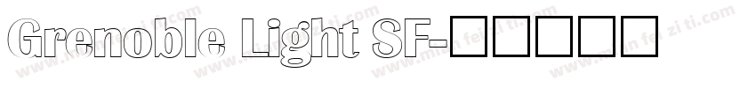 Grenoble Light SF字体转换